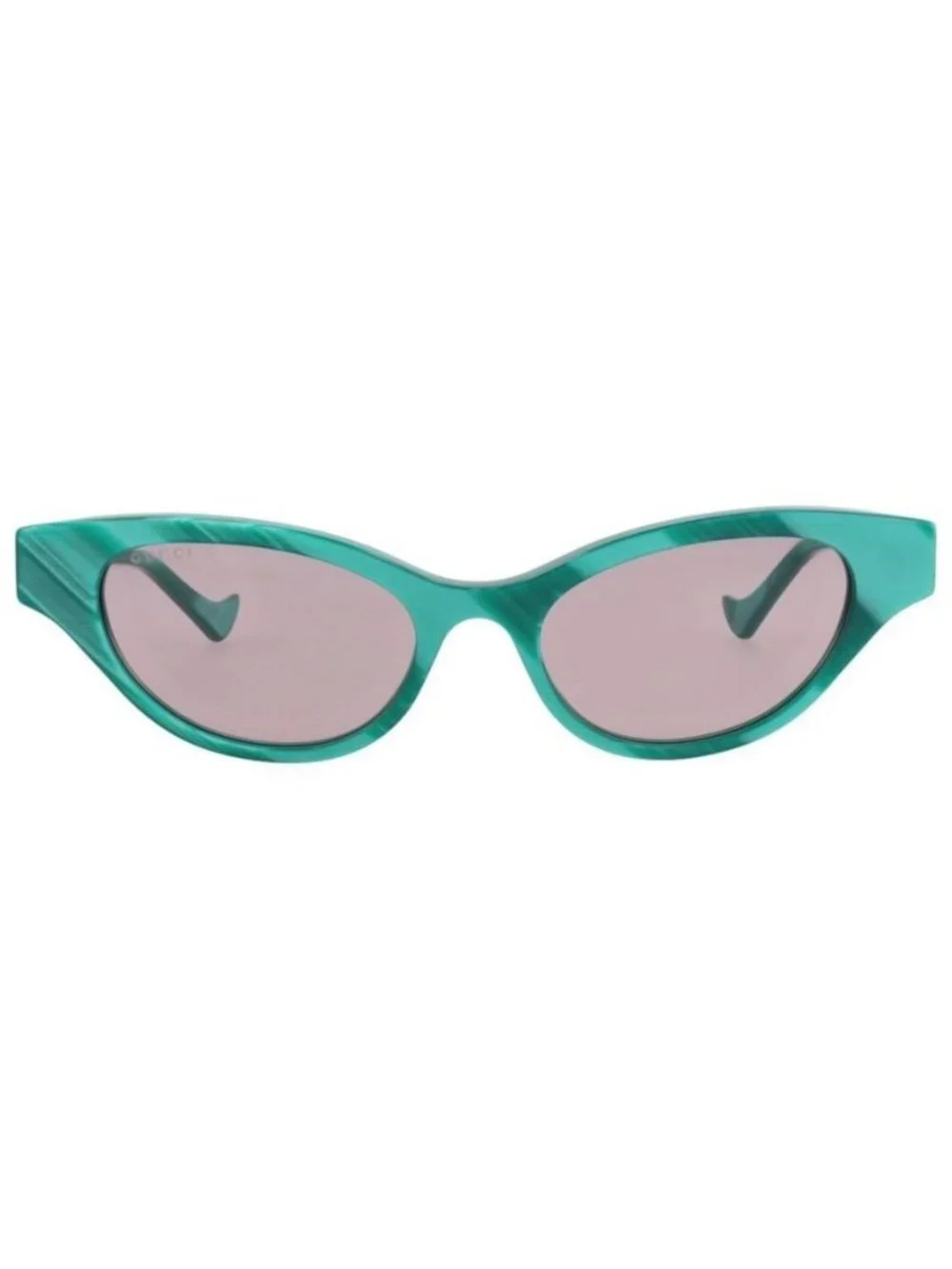 New Gucci Womens Cat Eye Green Green Violet Fashion Designer Sunglasses
